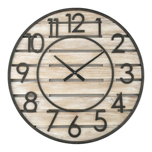 Beach House Panelled Clock XXL 70x4.5cm