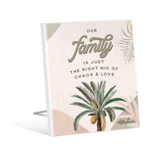 Sentiment Plaque 12x15 Royal Palms FAMILY