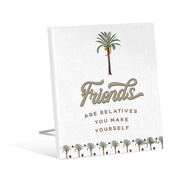 Sentiment Plaque 12x15 Royal Palms FRIENDS