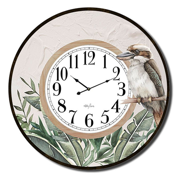 Clock 60cm Sage & Thyme Kookaburra
