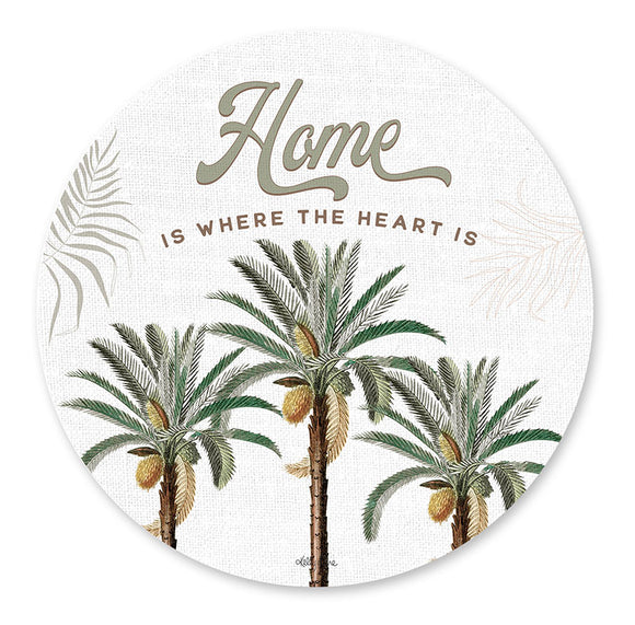 Placemat Round S/6 33cm Royal Palms HOME