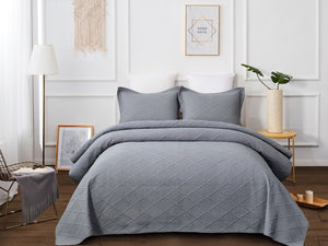 Misty Grey Coverlet