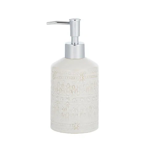 Liberty Ceramic Soap Dispenser 8x17.5cm Natural