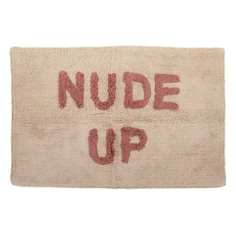Nude up Cotton Bathmat Natural/Brick 50x80cm