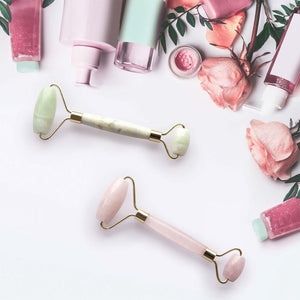 Facial Rollers Available in Jade & Quartz