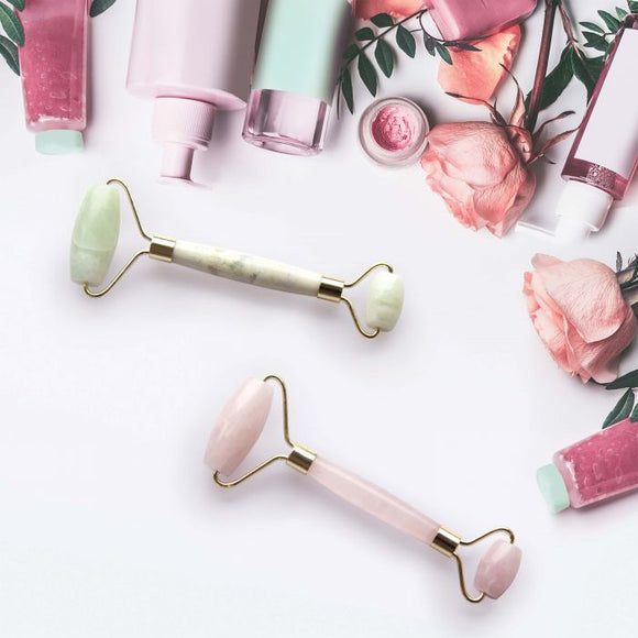 Facial Rollers Available in Jade & Quartz