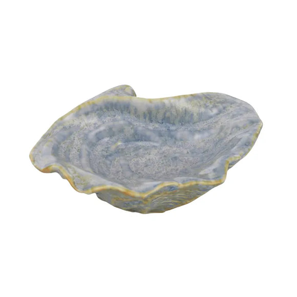 Rivage Ceramic Shell Dish 11x8.5cm Blue