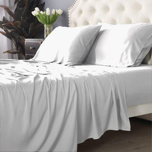 Park Avenue 500 Thread count Natural Bamboo Cotton Sheet Set - White